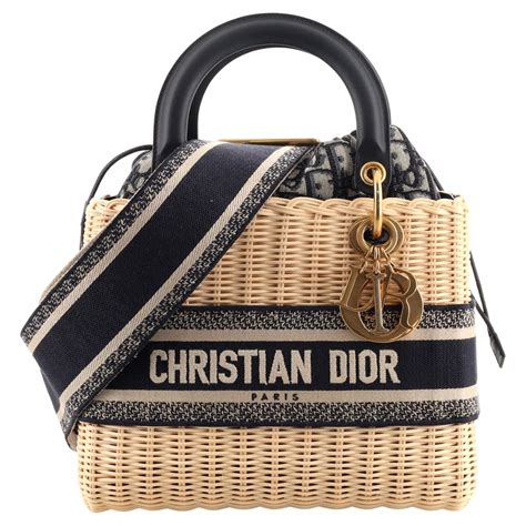 dior dust bag and box|lady dior wicker bag.